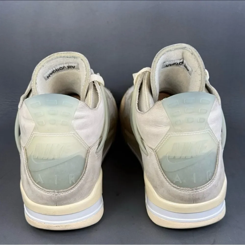 Jordan 4 Retro Off-White Sail athletic sneaker shoes men’s 11 (Women's 13.5)
